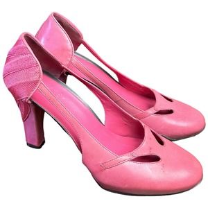Cole Haan Pink Heels with Cut-Out Details